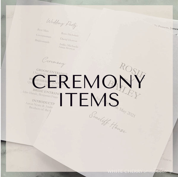 Ceremony Items