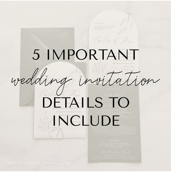5 important wedding invitation details to include - White Cherry ...