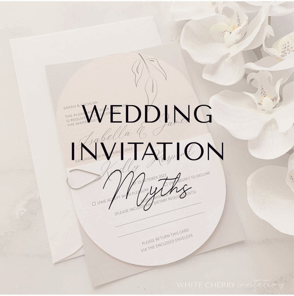 Wedding invitation myths explained!