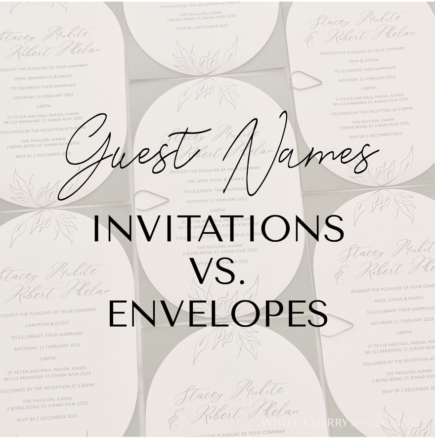 Guest Names: Invitation vs. Envelope Etiquette