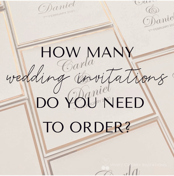 How many invitations do you need to order.