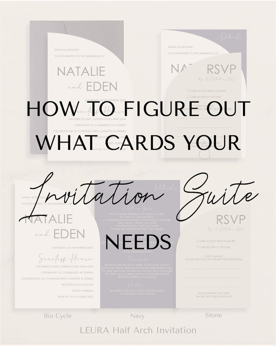 How to Figure Out What Cards Your Invitation Suite Needs