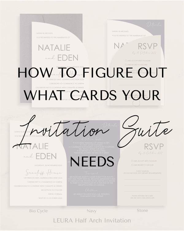 How to Figure Out What Cards Your Invitation Suite Needs