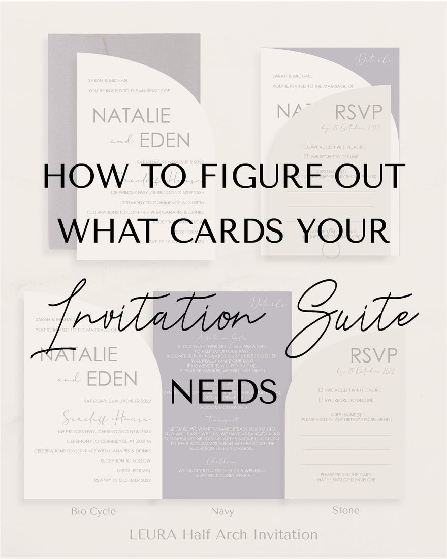 How to Figure Out What Cards Your Invitation Suite Needs
