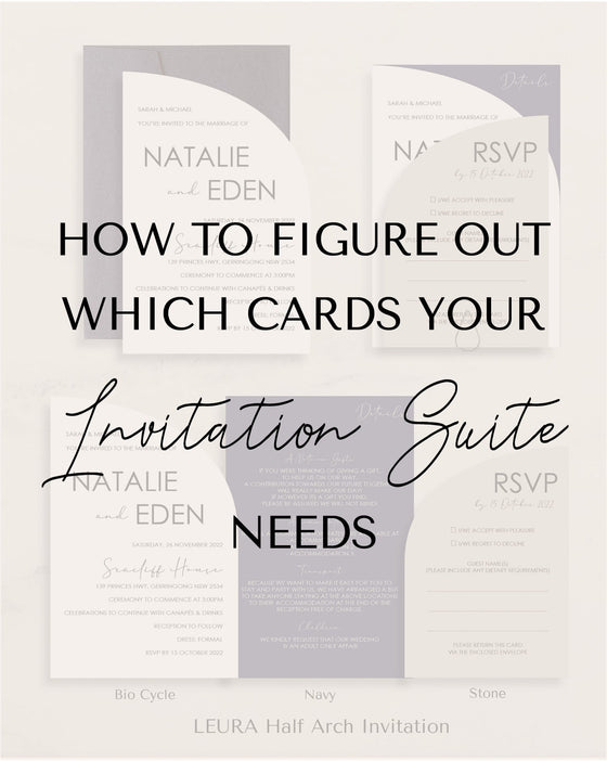 How to Figure Out Which Cards Your Invitation Suite Needs