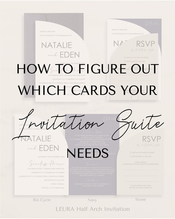 How to Figure Out Which Cards Your Invitation Suite Needs