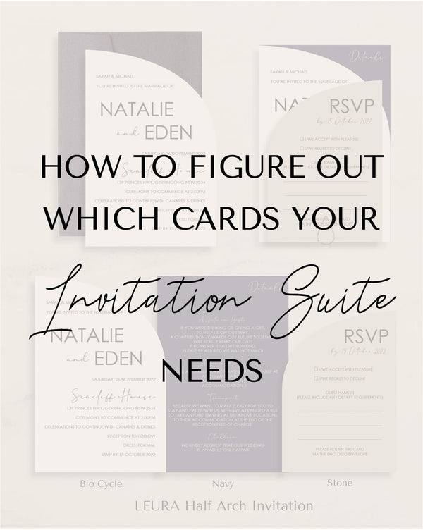 How to Figure Out Which Cards Your Invitation Suite Needs