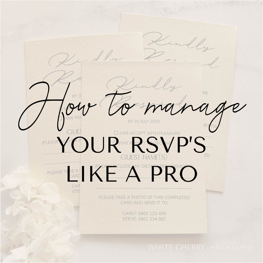 How to Manage Your RSVP's Like a Pro