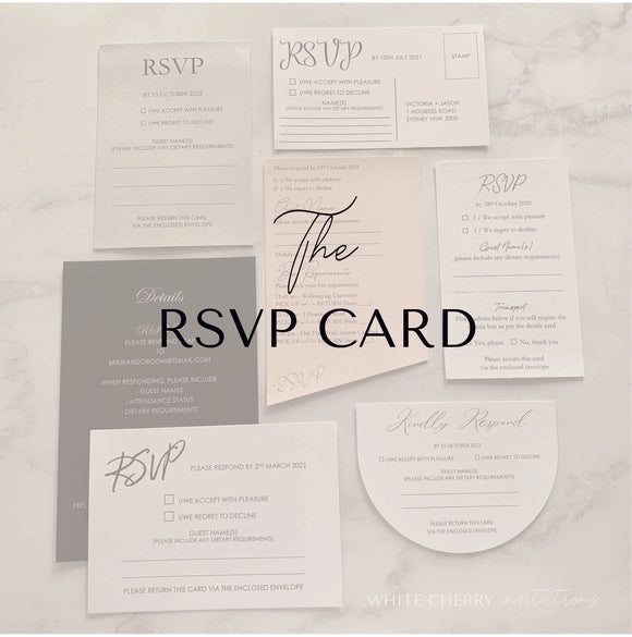 4 questions answered about the RSVP card