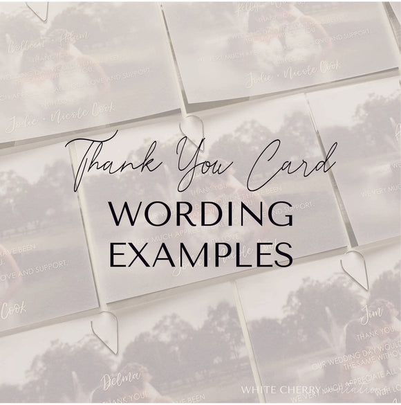 Thank you card wording examples