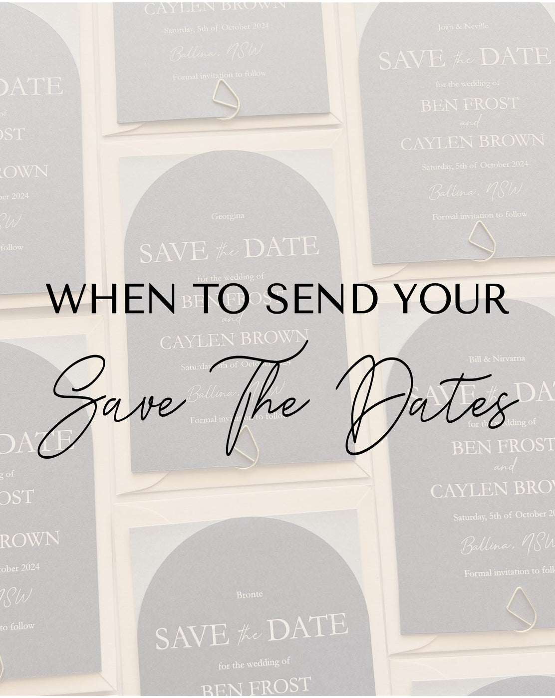 When to send your save the date cards - White Cherry Invitations