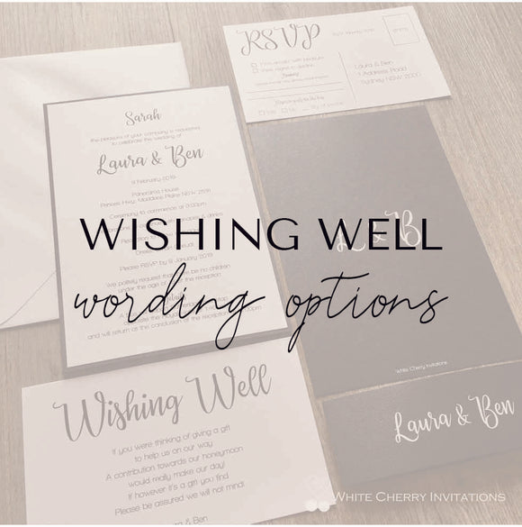 Wishing Well wording options
