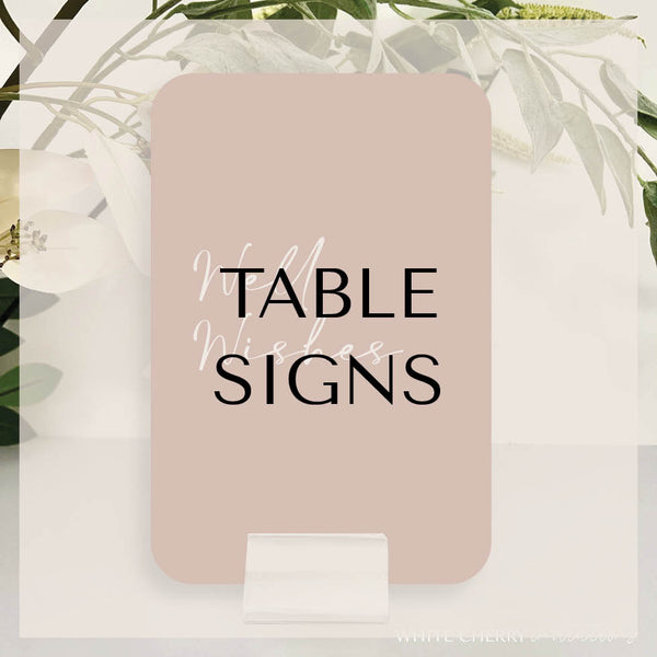 Table Signage