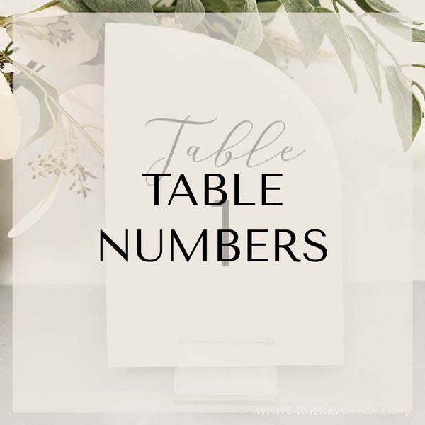 Table Numbers