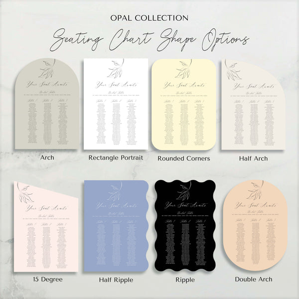 OPAL - 2 SIGN PACKAGE - White Cherry Invitations