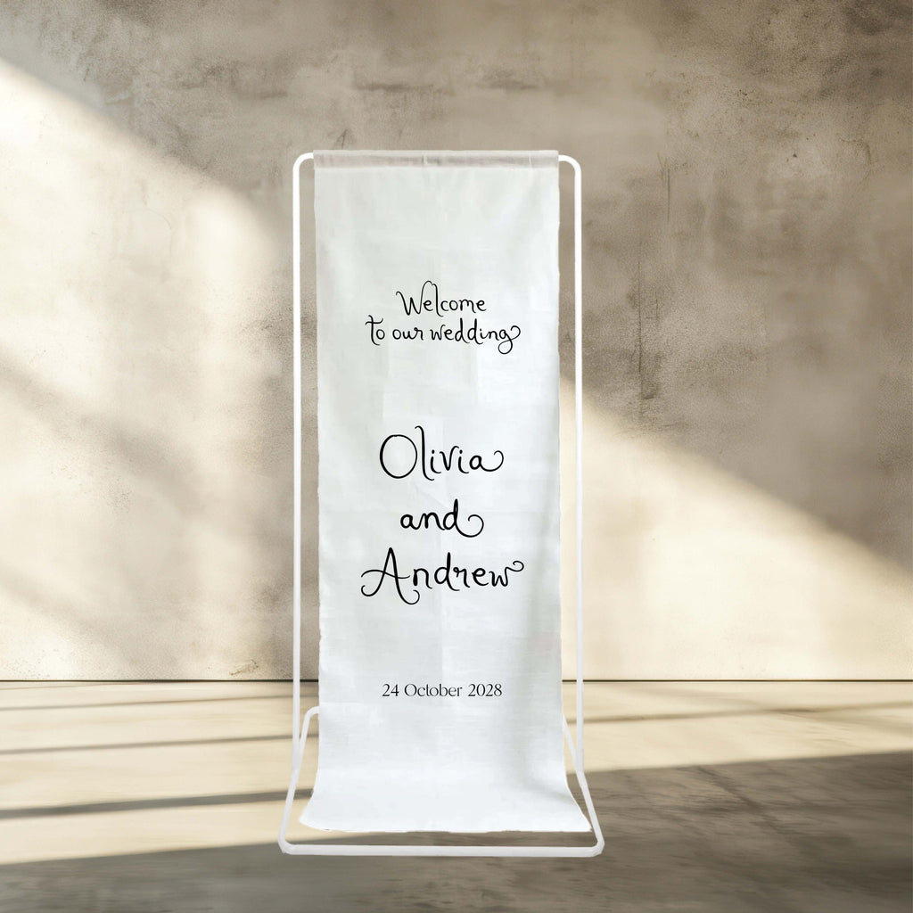 AMALFI - LINEN WELCOME SIGN