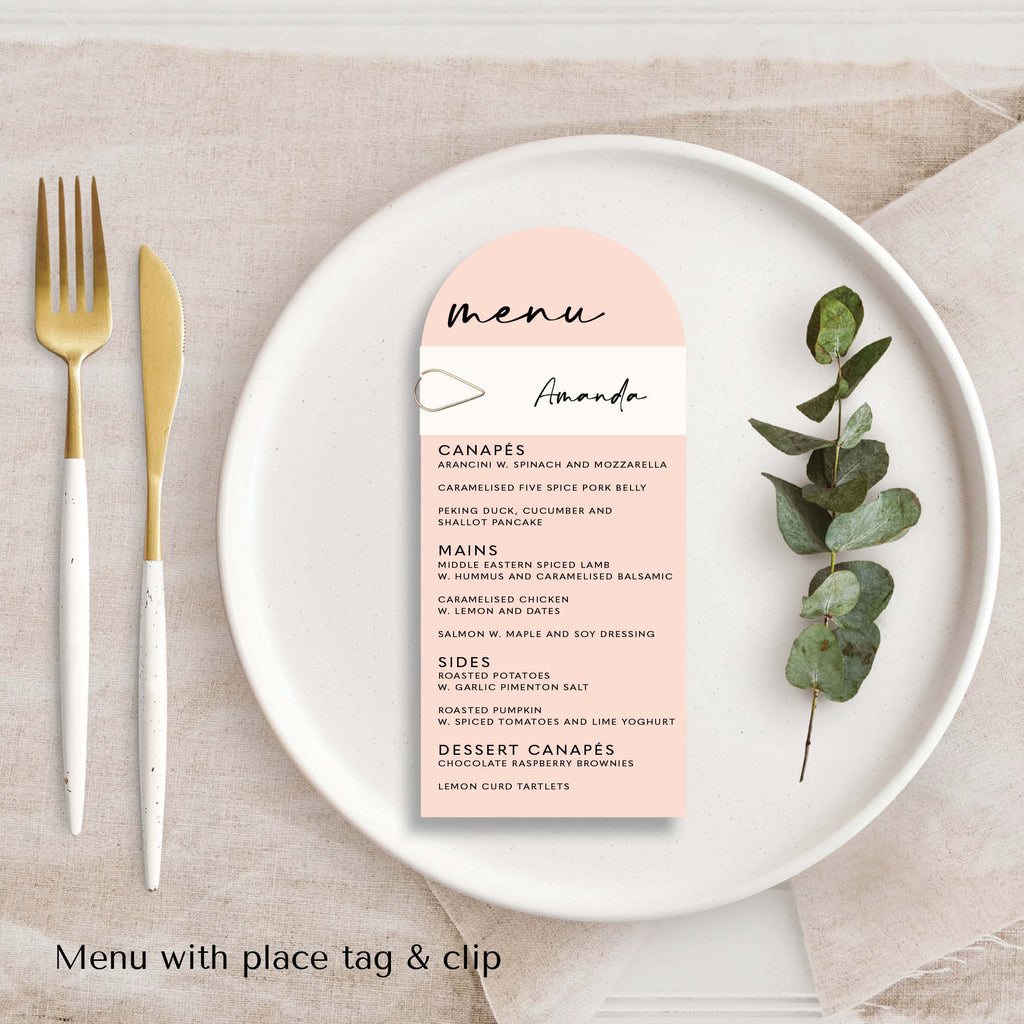 DOVE - MENU