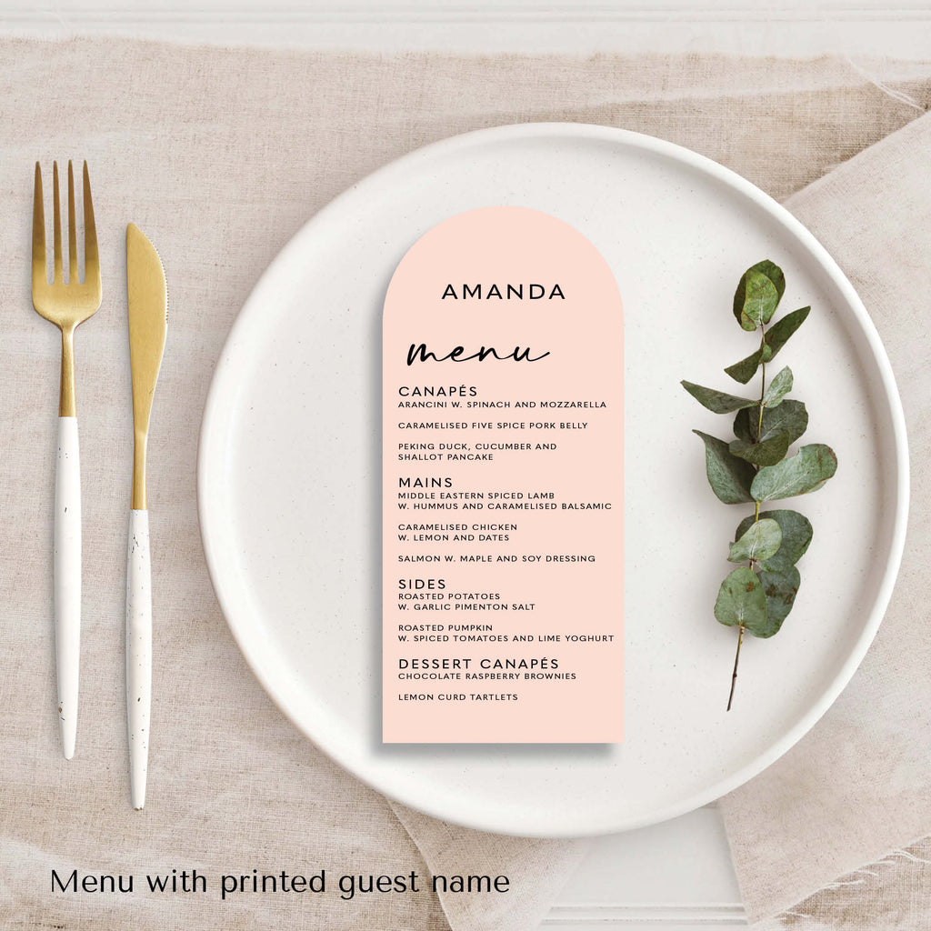 DOVE - MENU