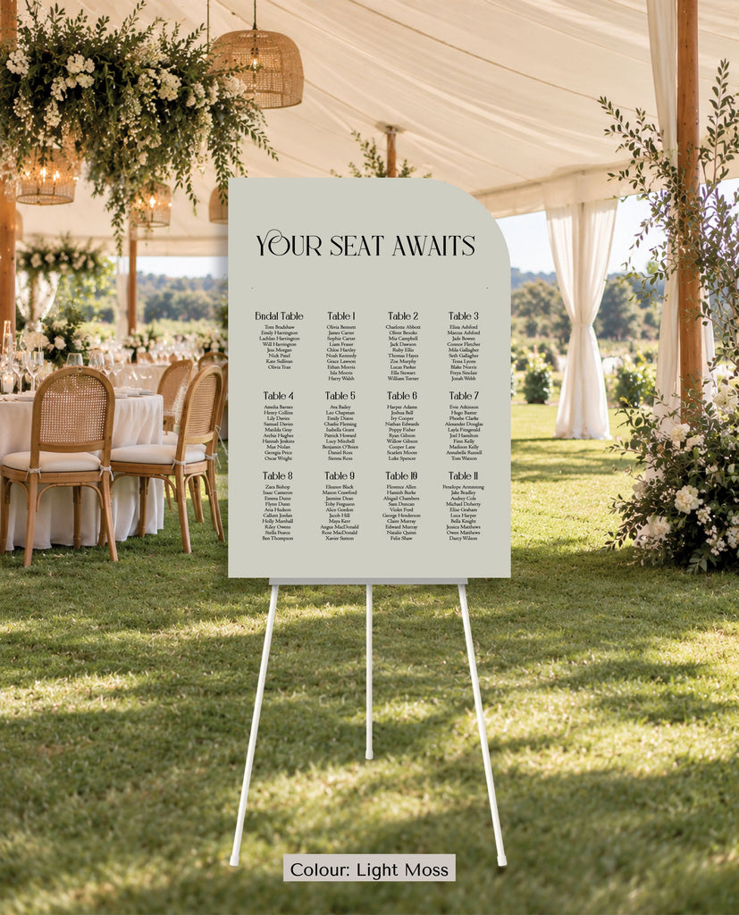 CELESTE - SEATING CHART
