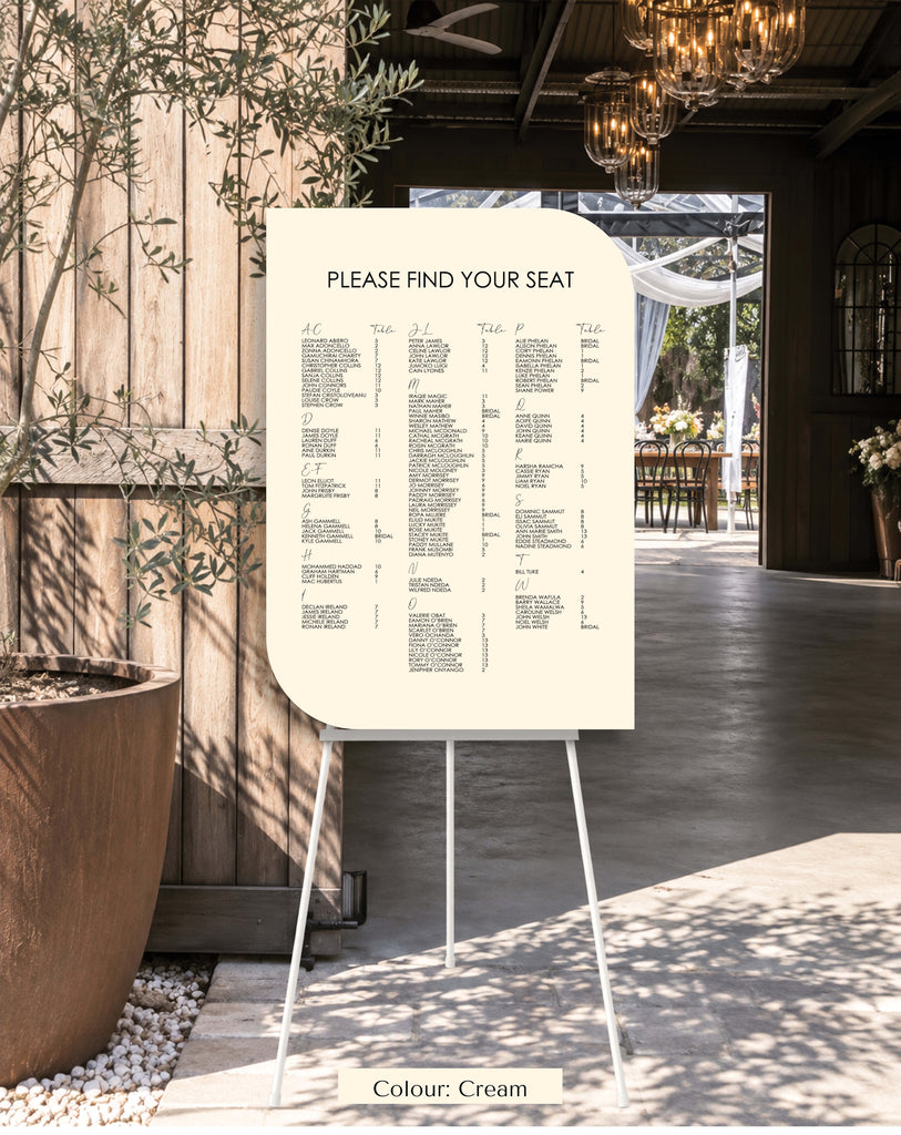 LEURA - SEATING CHART