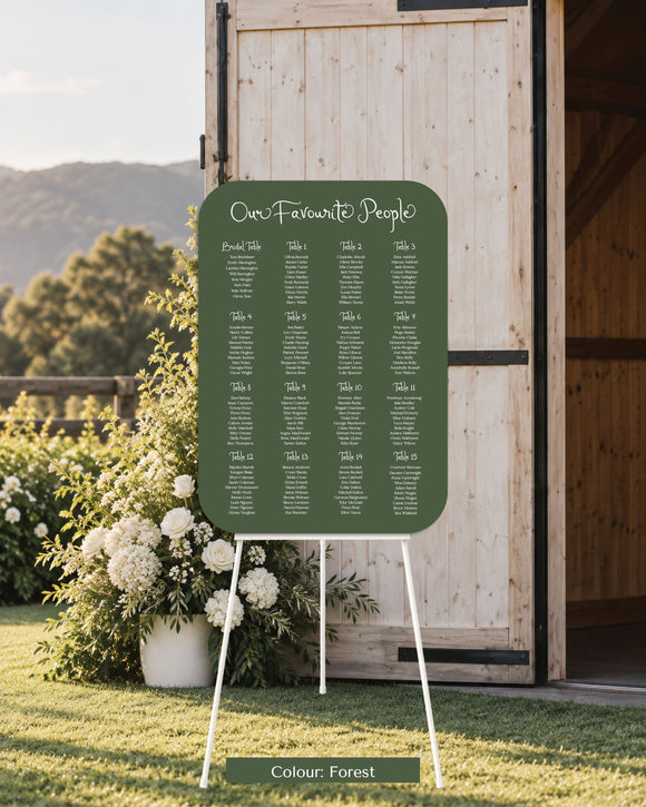 AMALFI - SEATING CHART