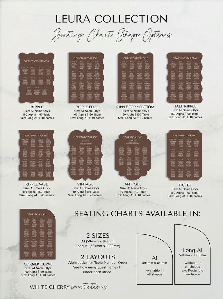 LEURA - SEATING CHART