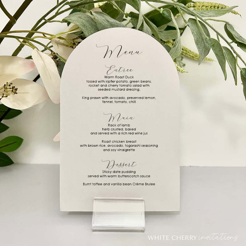 KAIA - TABLE MENU